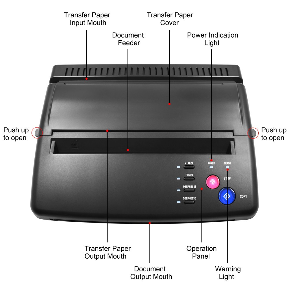 TR001 Tattoo Transfer Machine 